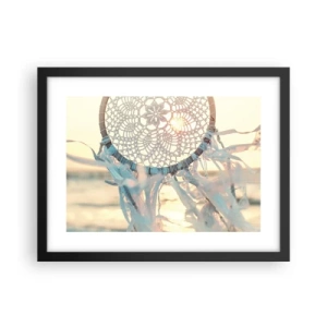 Affisch i svart ram - Spetstotem - 40x30 cm