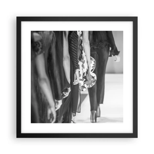 Affisch i svart ram - En elegant parad - 40x40 cm