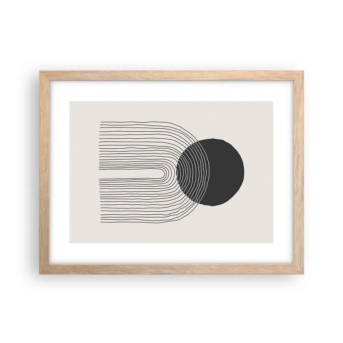 Affisch i ram av ljusek - Darr och säkerhet - 40x30 cm