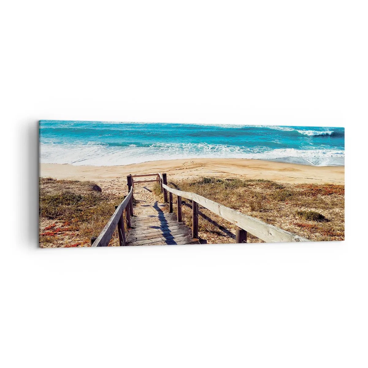 Canvastavla - Bild på duk - Spring! - 140x50 cm