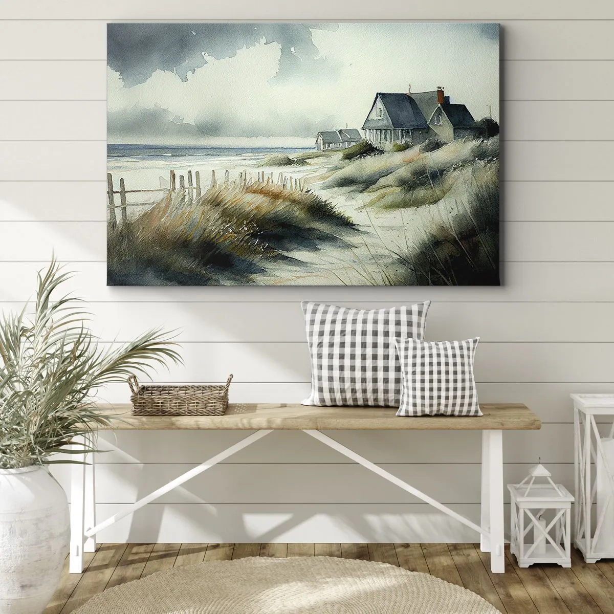 Canvastavla - Bild på duk - Borta från liv och rörelse - 70x50 cm