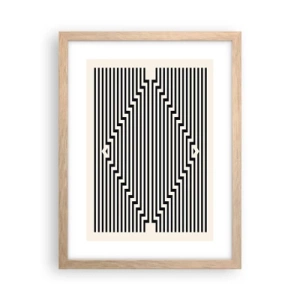 Affisch i ram av ljusek - Geometrisk illusion - 30x40 cm