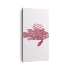 Canvastavla - Bild på duk - En invånare i exotiska vatten - 65x120 cm