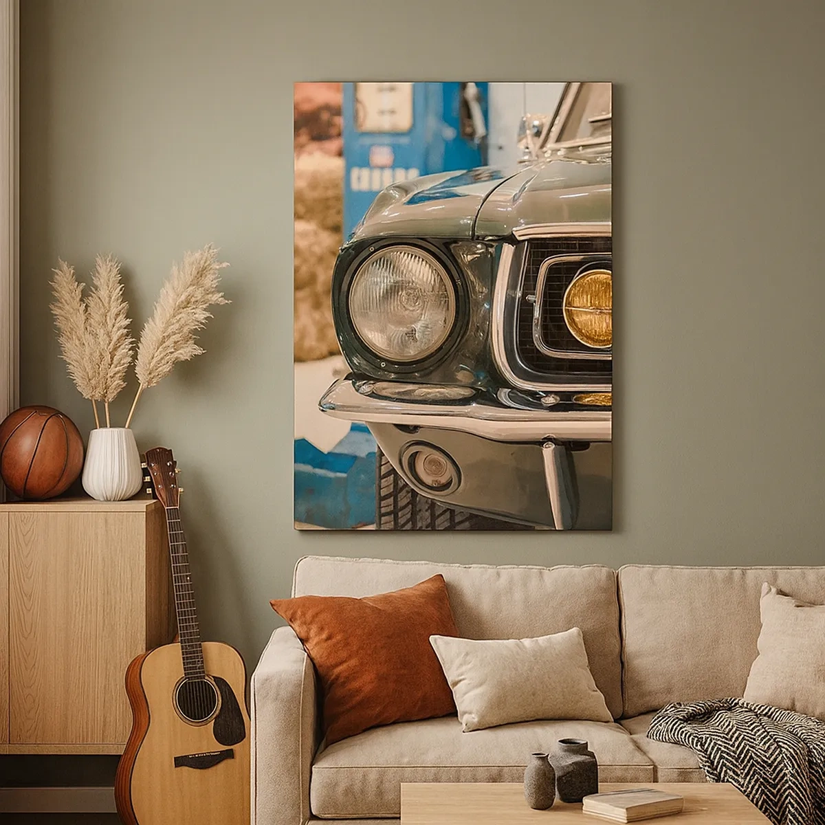 Canvastavla - Bild på duk - Ett möte med legenden - 50x70 cm