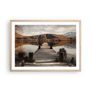 Affisch i ram av ljusek - Ett landskap i tystnad - 70x50 cm
