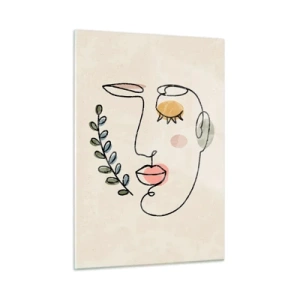 Glastavla - Bild på glas - Återfunnet lugn  - 50x70 cm