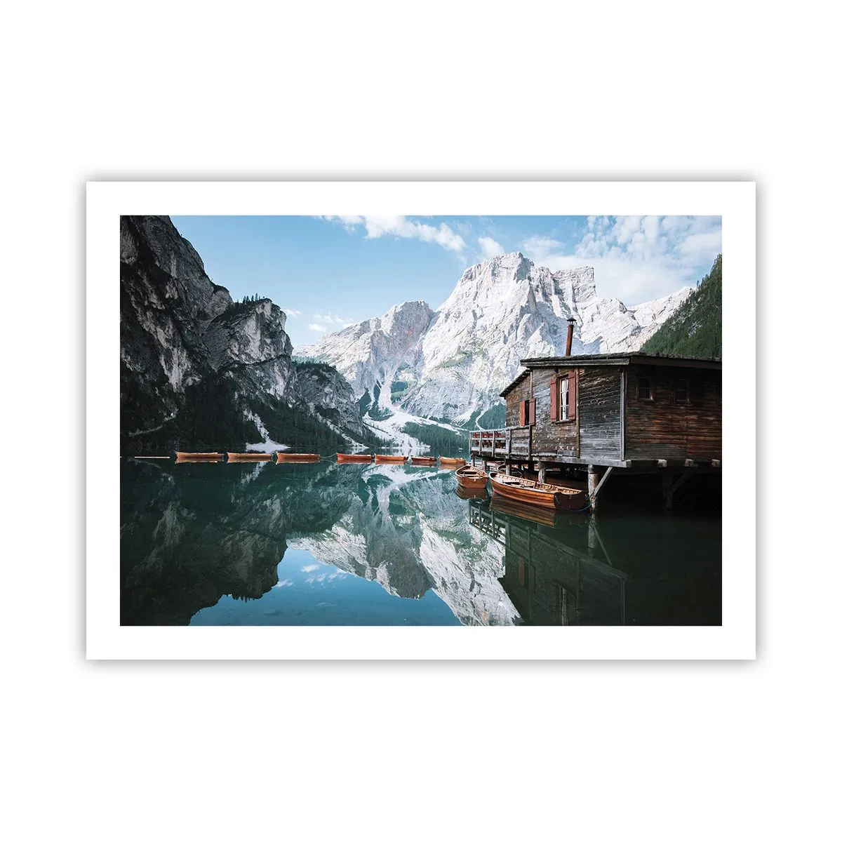 Affisch - Kristallklar fjällmorgon - 70x50 cm