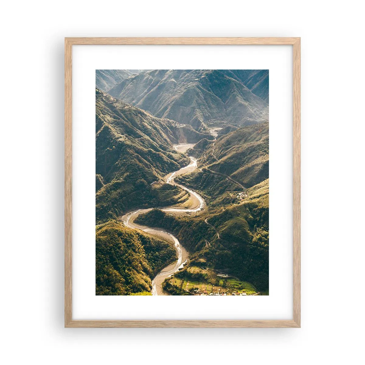 Affisch i ram av ljusek - Direkt från fjällens hjärta - 40x50 cm