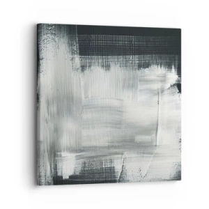 Canvastavla - Bild på duk - Vävd av det vertikala och horisontella - 30x30 cm