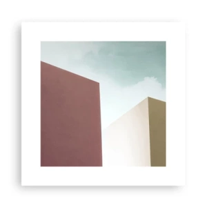 Affisch - Geometri av en solig sommar - 30x30 cm