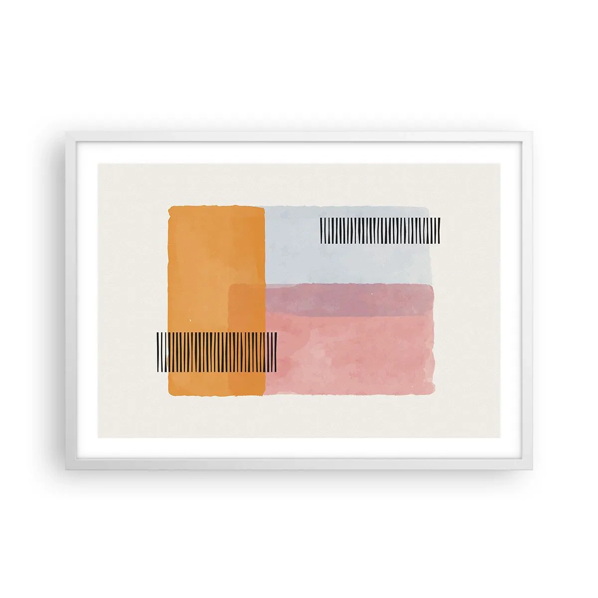 Affisch i vit ram - Från hörna till hörna - 70x50 cm