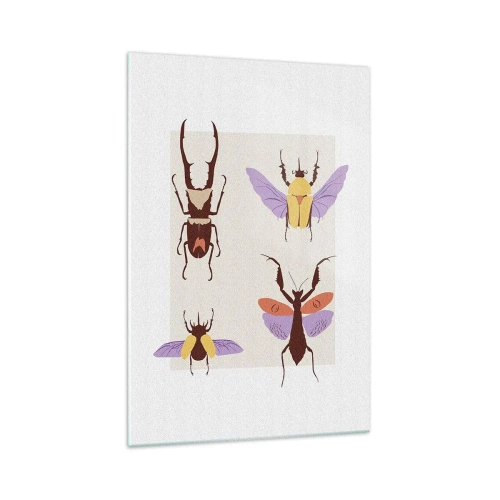 Glastavla - Bild på glas - Insektsvärlden - 70x100 cm