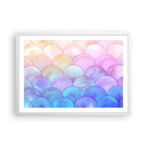 Affisch i vit ram - Pärlskal - 70x50 cm