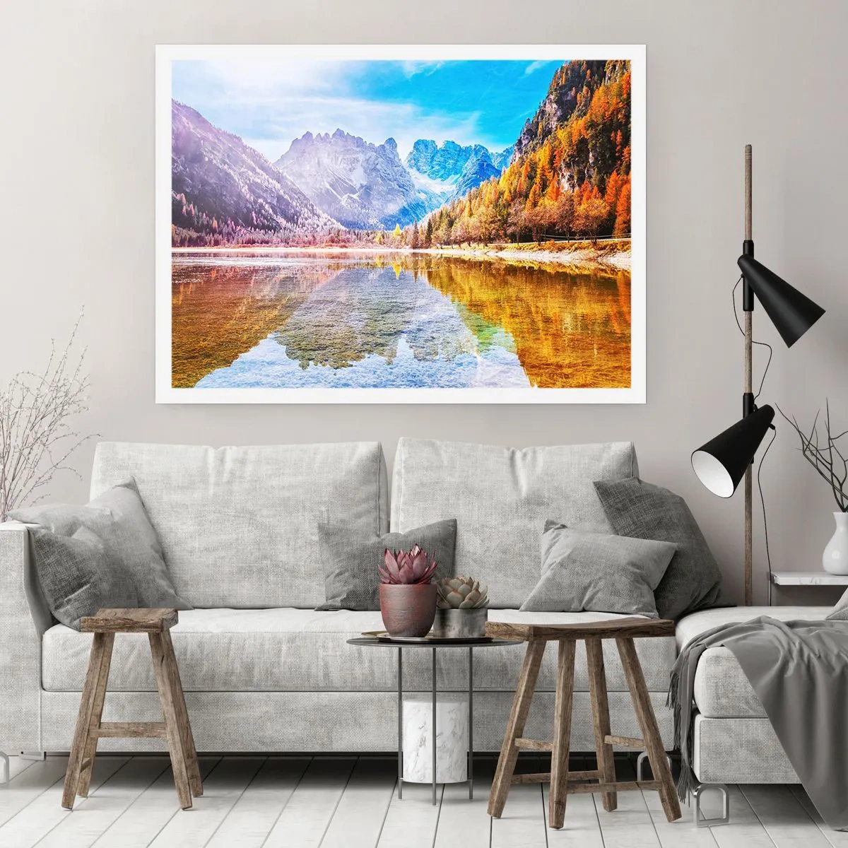 Affisch - Det är redan höst i fjällen - 100x70 cm