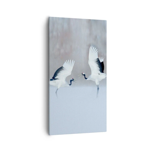 Canvastavla - Bild på duk - Dansen i dimman - 55x100 cm