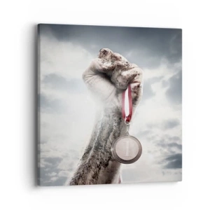 Canvastavla - Bild på duk - Per aspera ad astra - 40x40 cm