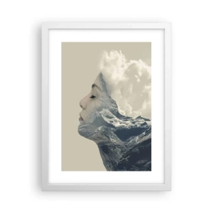 Affisch i vit ram - Elementens skönhet - 30x40 cm