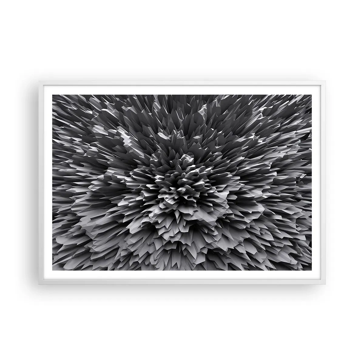 Affisch i vit ram - Det kan inte bli vassare än så här - 100x70 cm