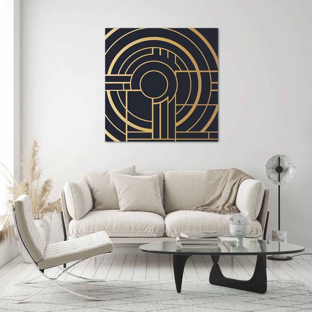 Glastavla - Bild på glas - Sakernas gång - 60x60 cm