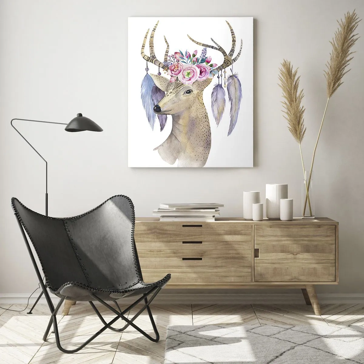 Glastavla - Bild på glas - Själguide - delikat, oskyldig - 50x70 cm