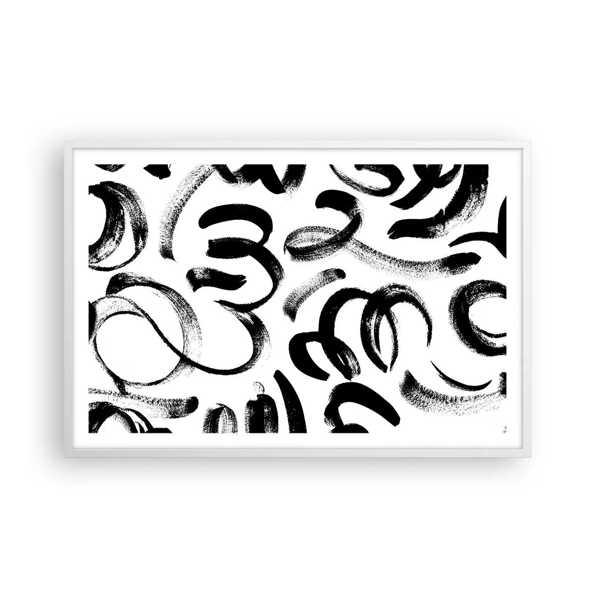 Affisch i vit ram - Svart på vitt - 91x61 cm