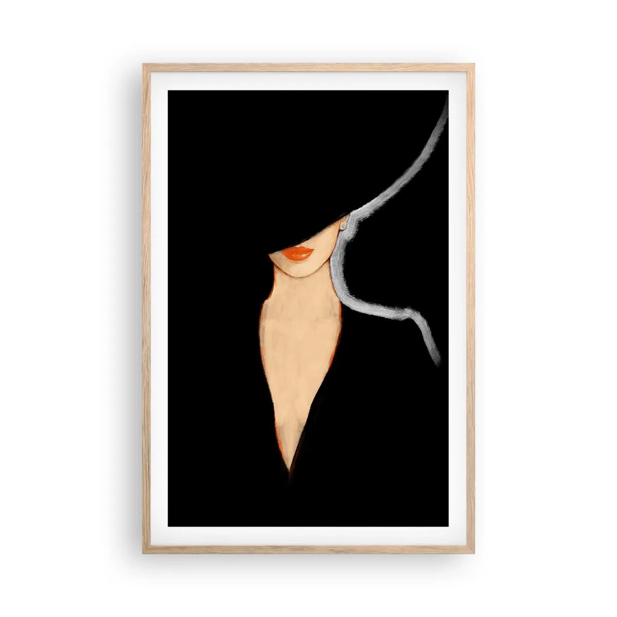 Affisch i ram av ljusek - Elegans och stil - 61x91 cm