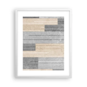 Affisch i vit ram - Komposition: allt i lod - 40x50 cm