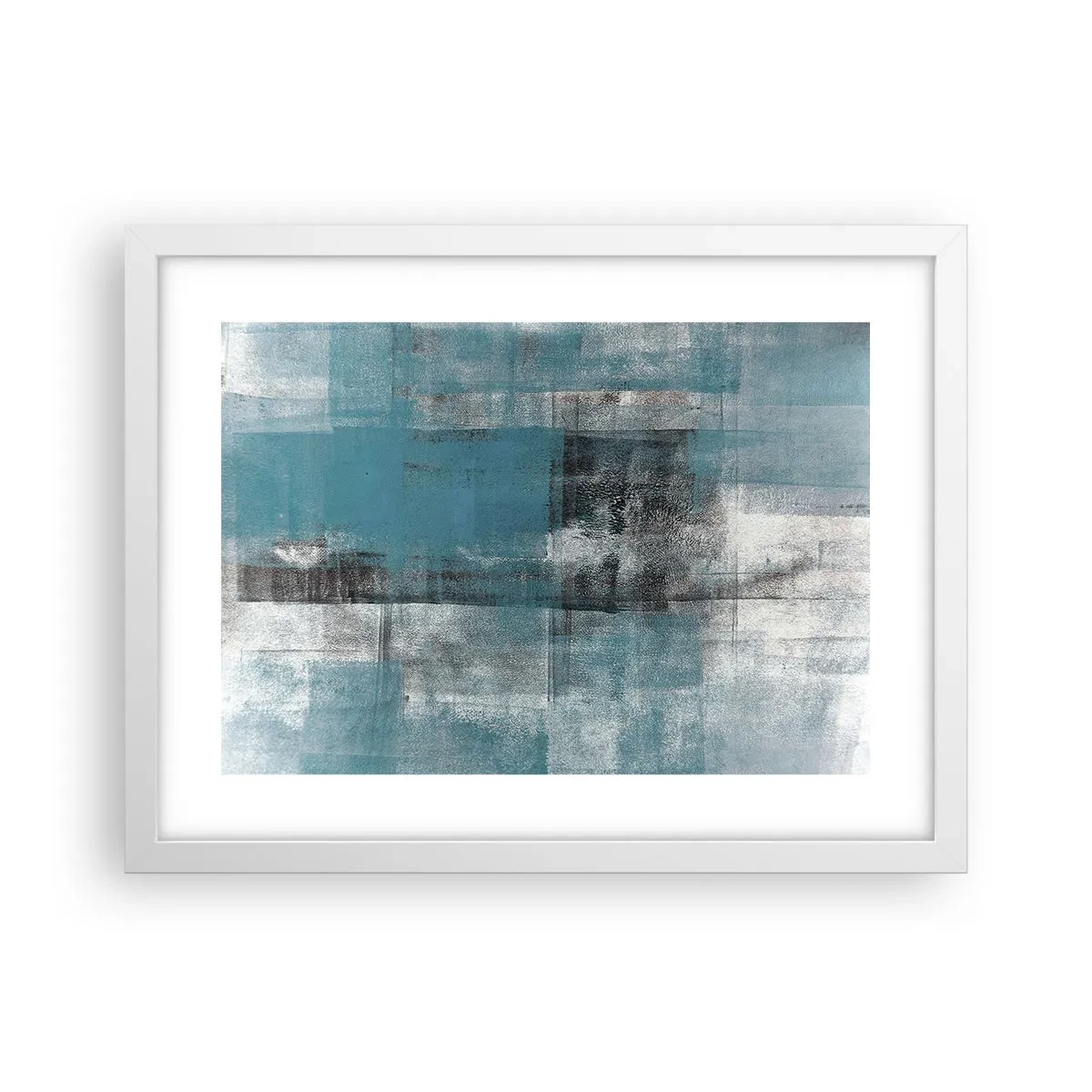 Affisch i vit ram - Vatten och luft - 40x30 cm