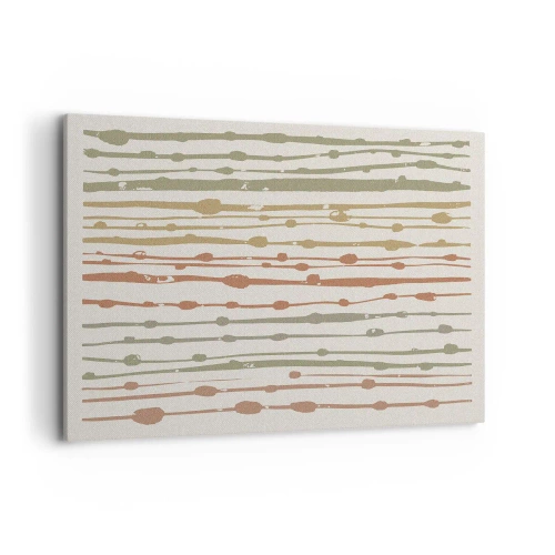 Canvastavla - Bild på duk - Musikalisk färgnotation - 120x80 cm