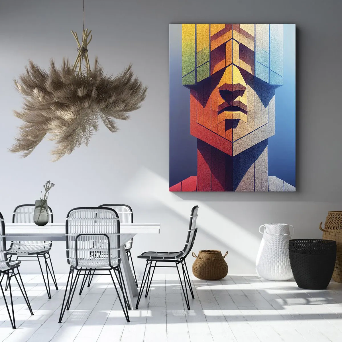 Canvastavla - Bild på duk - En man med principer - 50x70 cm