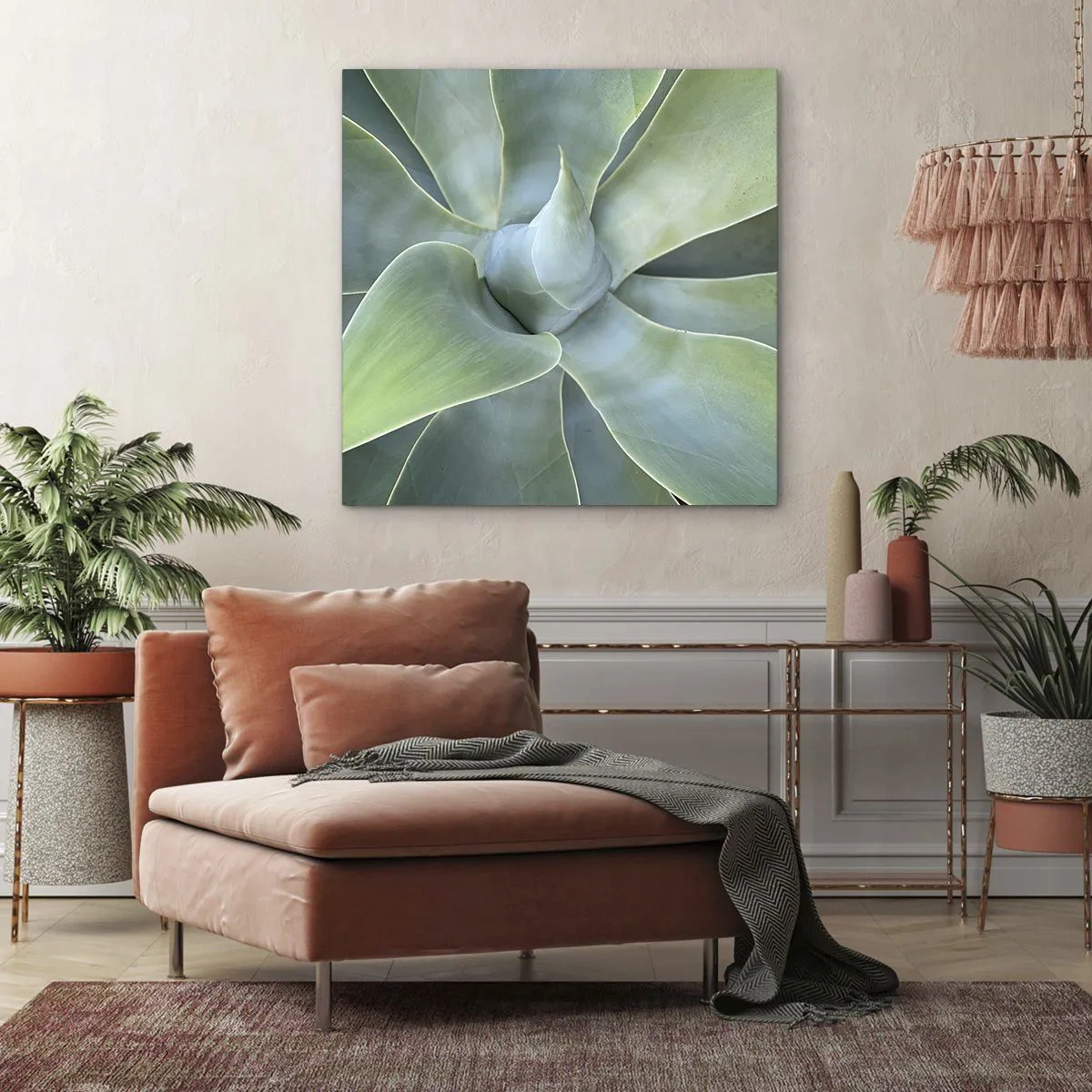 Canvastavla - Bild på duk - Det gröna föds - 50x50 cm