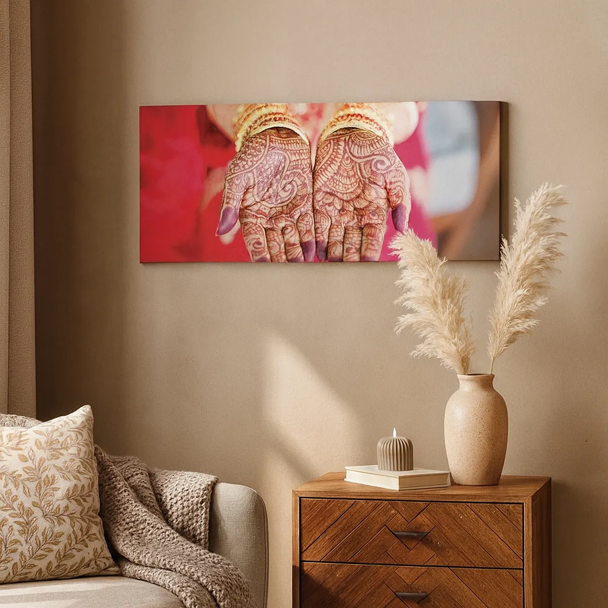 Canvastavla - Bild på duk - Redo att fånga lyckan - 30x30 cm