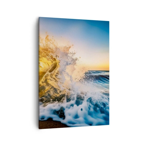 Canvastavla - Bild på duk - Lek i sanden - 50x70 cm