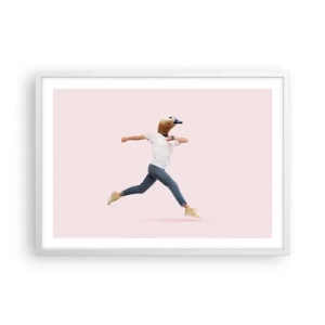 Affisch i vit ram - En nypa absurd - 70x50 cm