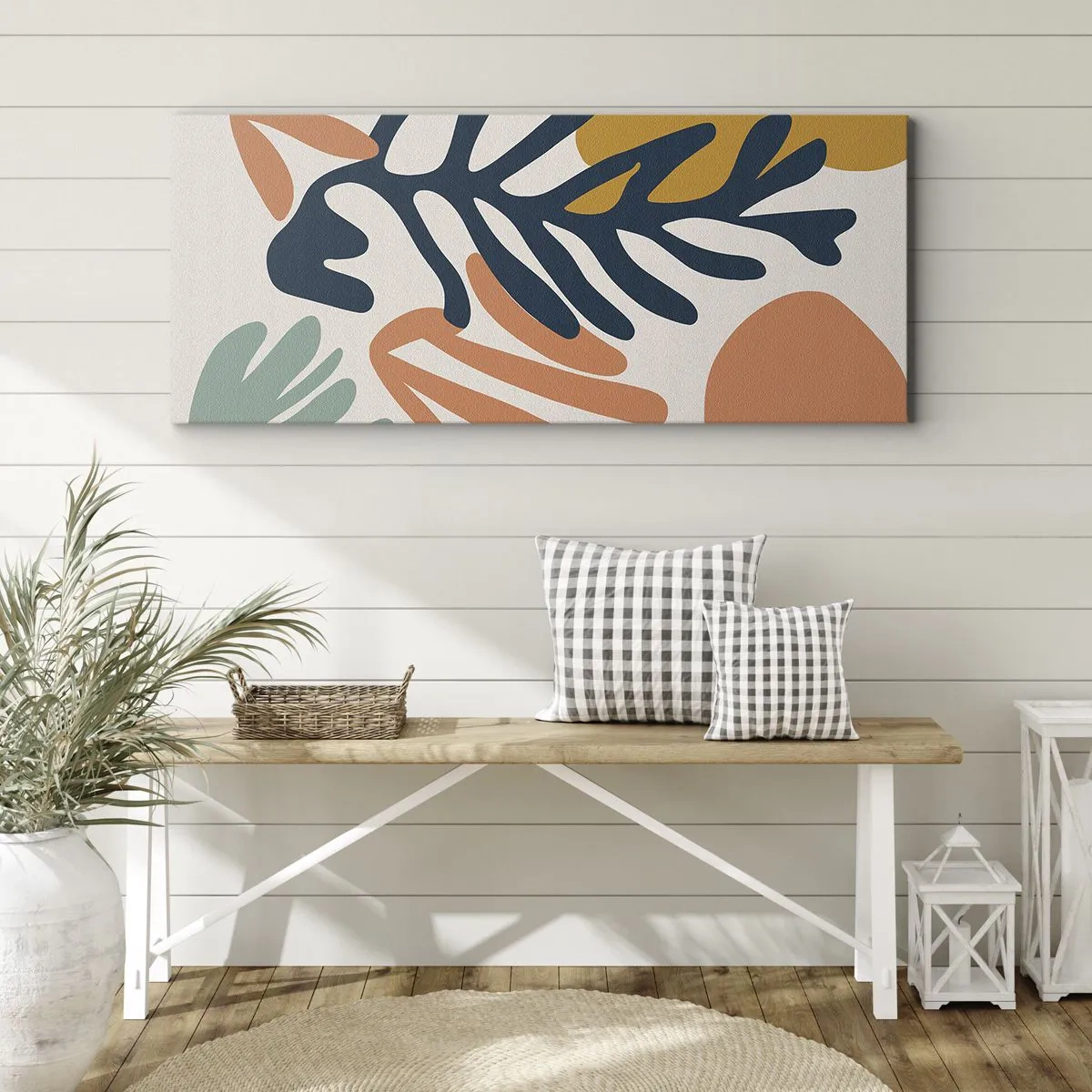 Canvastavla - Bild på duk - Korallhav - 90x30 cm