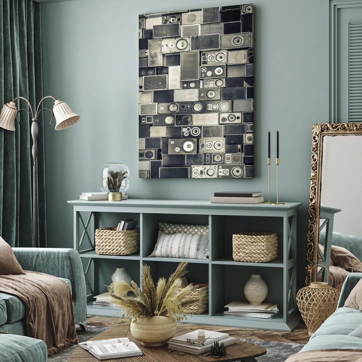 Canvastavla - Bild på duk - Allt väl - 50x70 cm