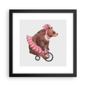 Affisch i svart ram - Vilken cirkus! - 30x30 cm