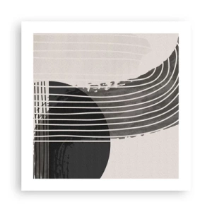 Affisch - Dit och tillbaka - 50x50 cm