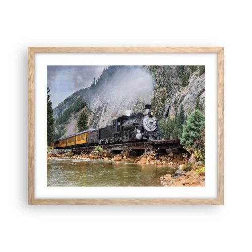 Affisch i ram av ljusek - Vart ska du? Vart? - 50x40 cm