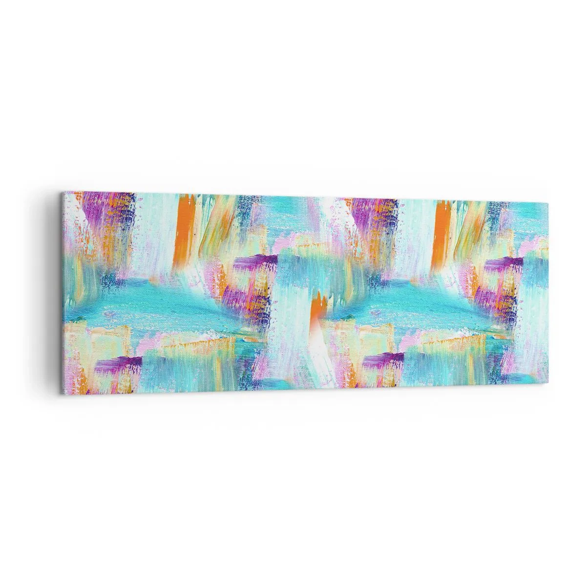 Canvastavla - Bild på duk - Glatt klotter - 140x50 cm