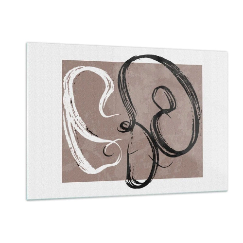 Glastavla - Bild på glas - Komposition - sökande efter fullständighet - 120x80 cm