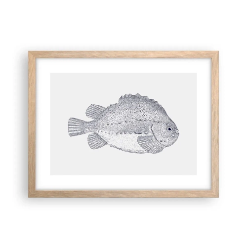 Affisch i ram av ljusek - Till naturforskarens album - 40x30 cm