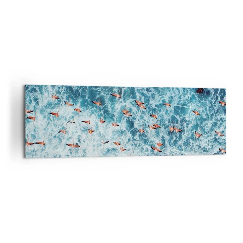 Canvastavla - Bild på duk - Kustparad - 160x50 cm