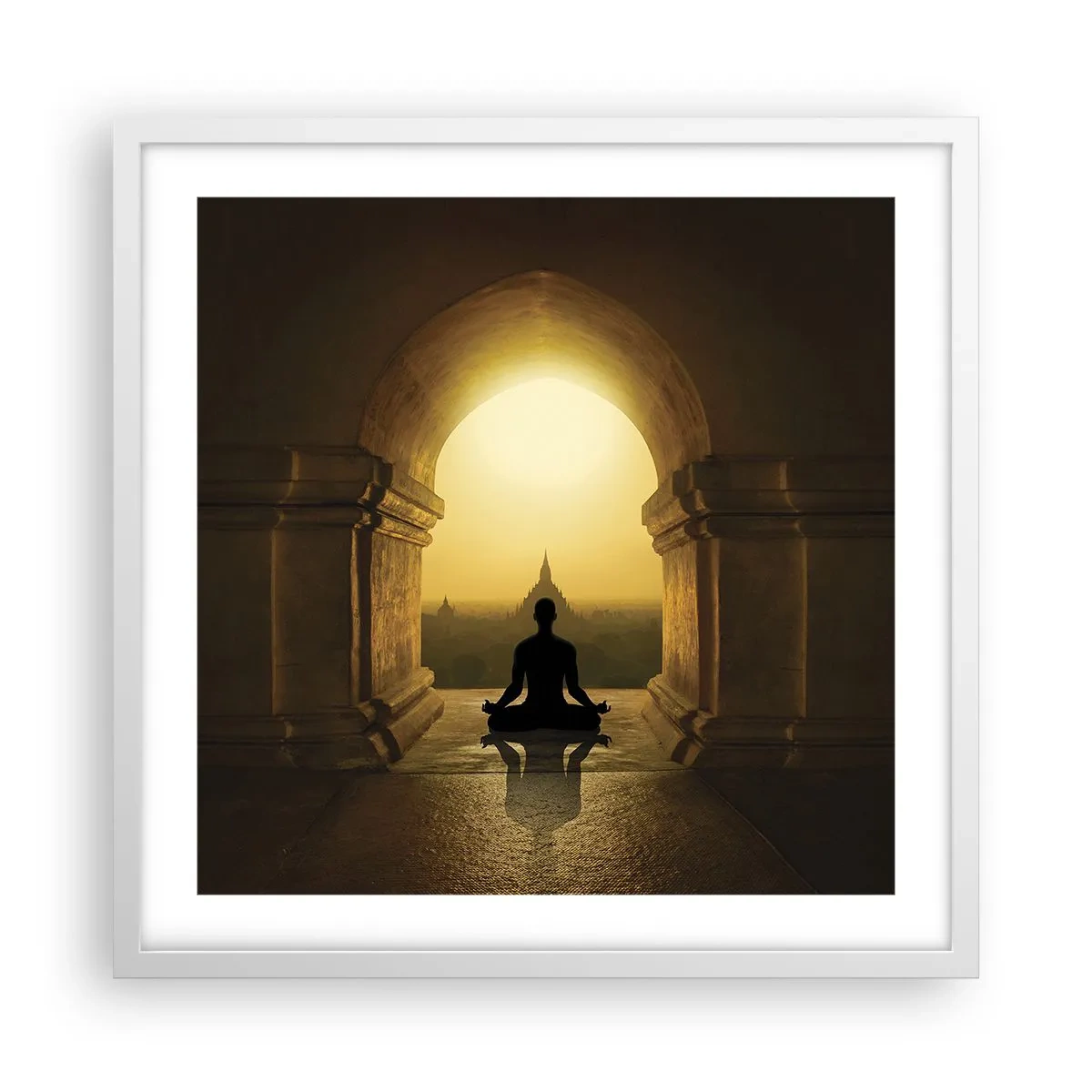 Affisch i vit ram - Full harmoni - 50x50 cm