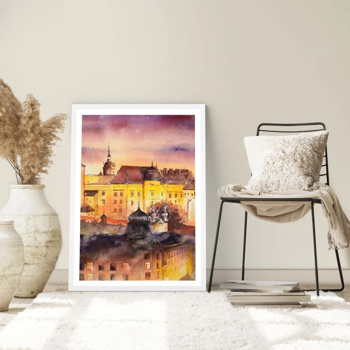 Affisch i vit ram - En historia och en berättelse - 70x100 cm