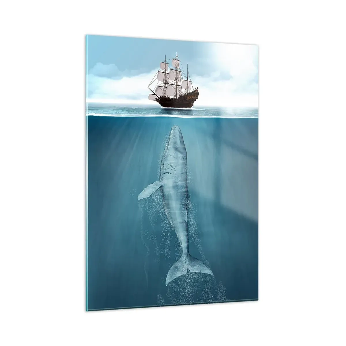 Glastavla - Bild på glas - Bättre att inte veta - 50x70 cm