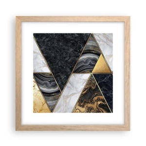Affisch i ram av ljusek - Sten vid sten - 30x30 cm