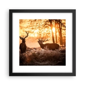 Affisch i svart ram - Jägarens dröm - 30x30 cm