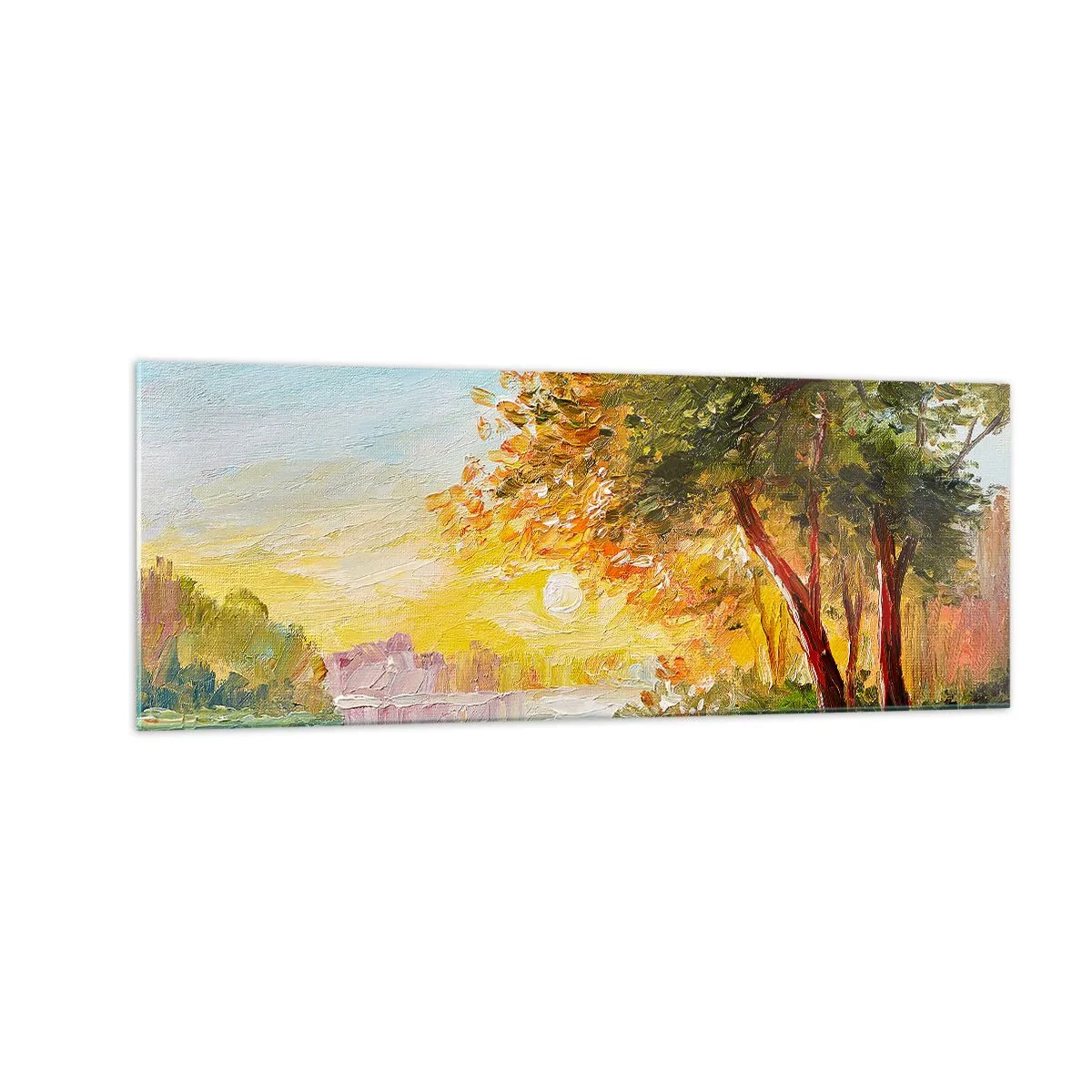 Glastavla - Bild på glas - Et in Arcadia ego - 140x50 cm
