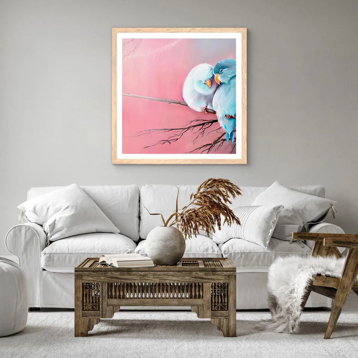 Affisch i ram av ljusek - Lägga till något?… - 40x40 cm